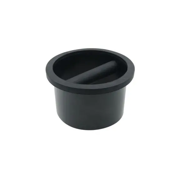 Rhinowares Round Knock Chute – Stainless Steel Espresso Puck Disposal Funnel 1