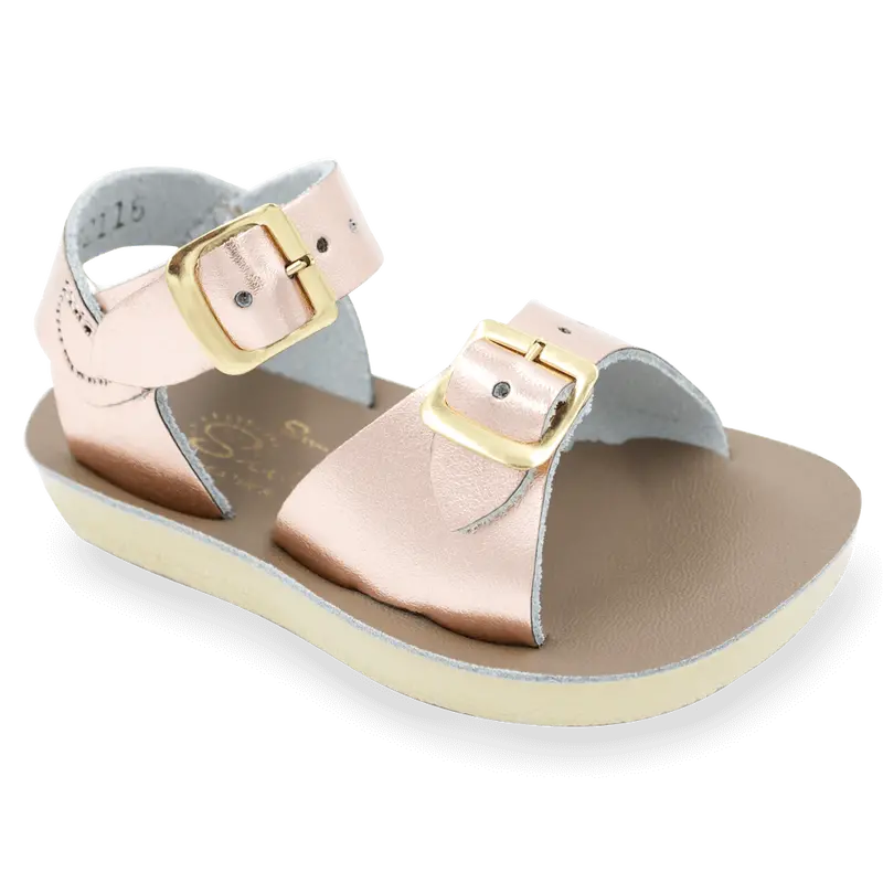 Rose Gold Salt Water Surfer Sandals 1