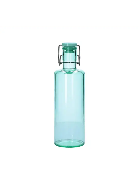 Rose & Tulipani Color Life Glass Bottle – 1 L, Green Tea Design 1