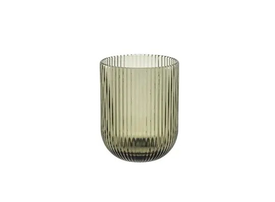 Rose & Tulipani Twisty Tumbler – 0.26L Soft Grey Modern Glass 1