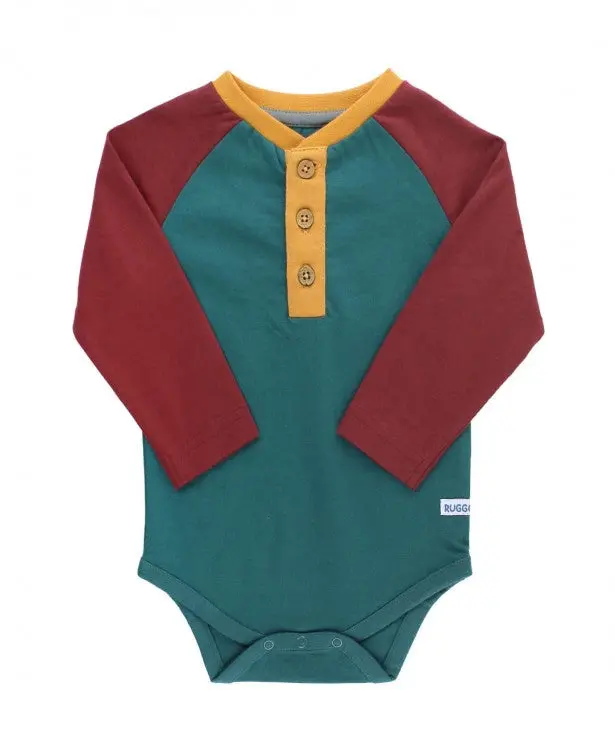 Rosewood And Twilight Raglan Henley Bodysuit 1