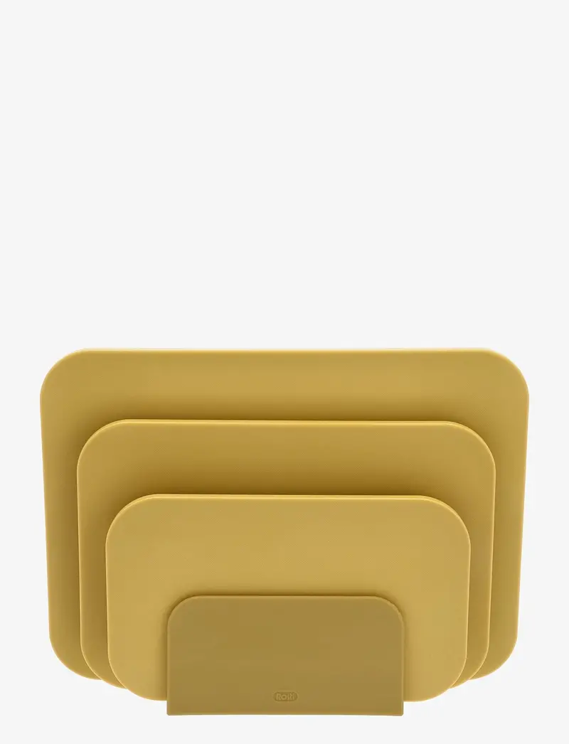 Rosti Choptima Triple Cutting Board Set With Stand – 35.5 X 7 X 26.5 Cm Curry 1