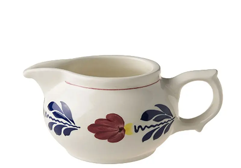 Royal Boch Boerenbont Cream Ceramic Milk Jug – 0.31 Litre, Decorated 1