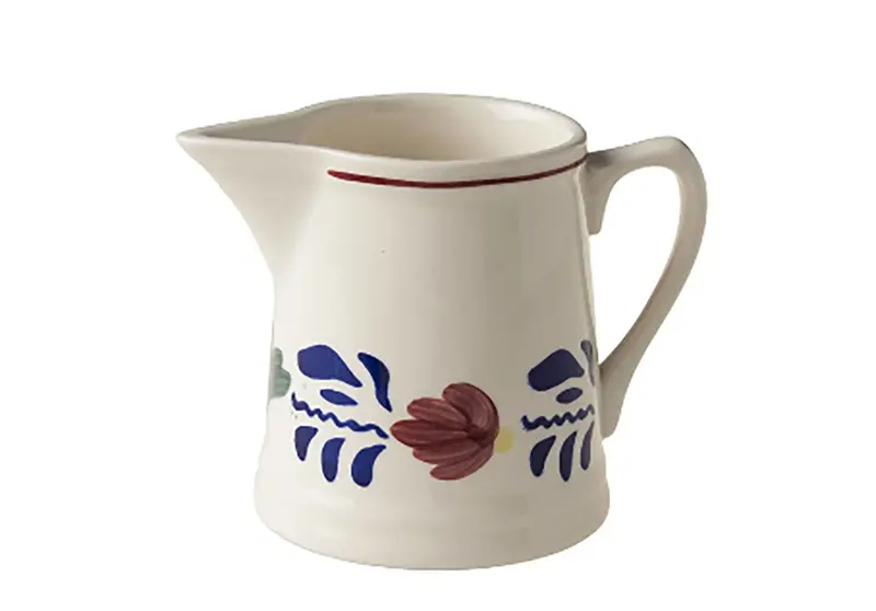 Royal Boch Boerenbont Cream Ceramic Mini Milk Jug – 0.19 Litre, Decorated 1