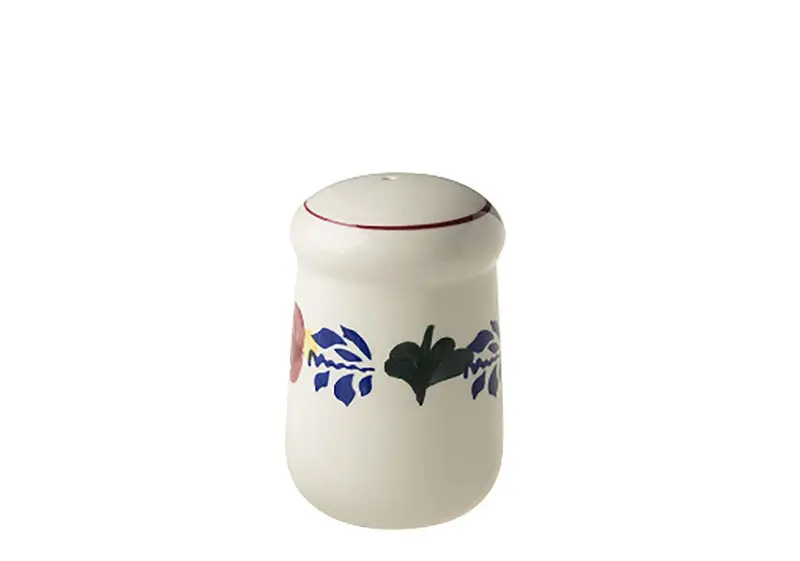 Royal Boch Boerenbont Cream Ceramic Pepper Shaker – Decorated 1