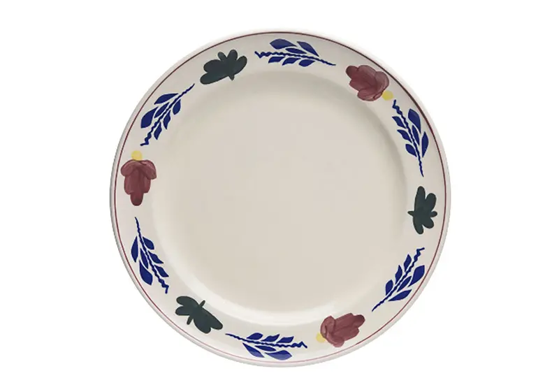 Royal Boch Boerenbont Cream Flat Plate Set – 6 Pieces, 24 Cm Diameter 1