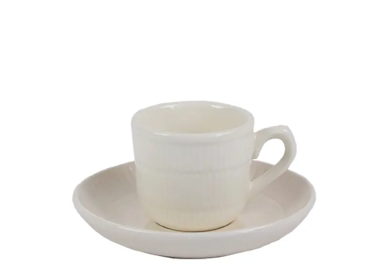 Royal Boch Vienne 6-Piece 120 Ml Ceramic Espresso Cup & Saucer Set (Cream) 1