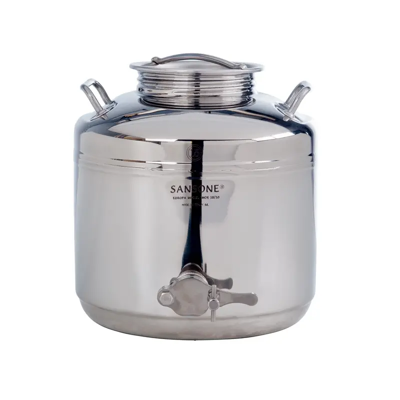 Sansone Clearance: 15L Stainless Steel Honey Dispenser – Nsf-Certified, Italian-Made With Steel Spigot 1