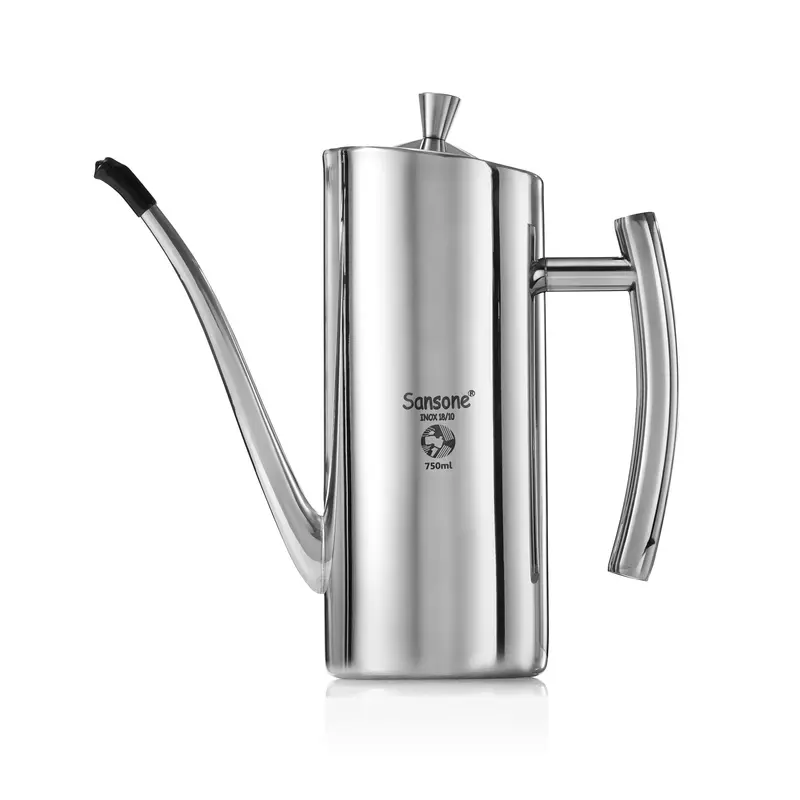 Sansone Premium 750 Ml Stainless Steel Olive Oil Cruet – Italian Craftsmanship 1