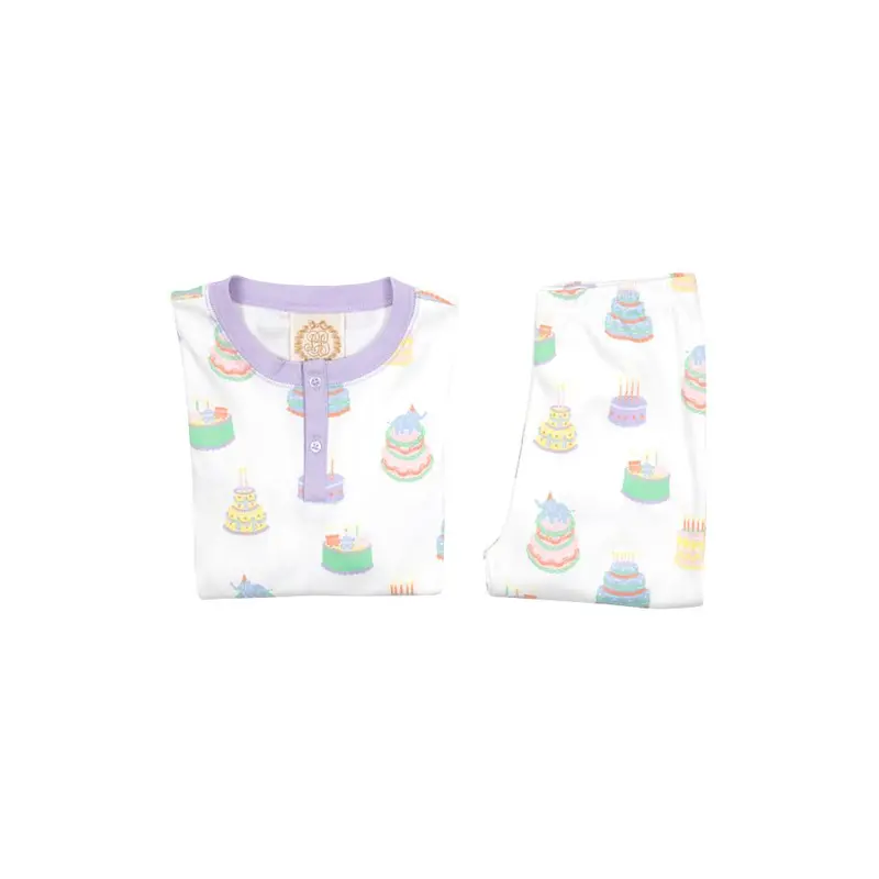 Sara Jane’S Sweet Dream Sleep Set – ‘Piece Of Cake’ Design In Lauderdale Lavender 1