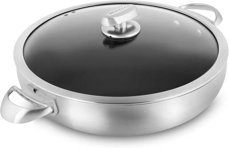 Scanpan 32 Cm Chef Pan With Tempered Glass Lid 1
