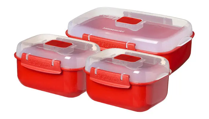 Sistema Heat 'N Eat 3-Piece Microwave Meal Set (2 × 525 Ml + 1 × 1.25 L) 1