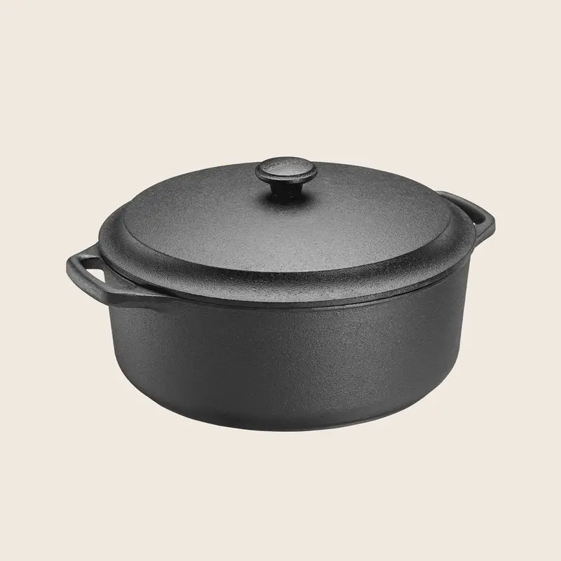 Skeppshult 5.5L Round Dutch Oven – 28 Cm, Traditional Swedish Cast Iron Cookware (Clearance) 1