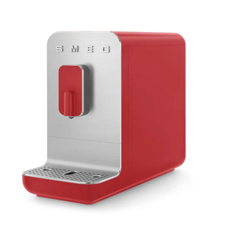 Smeg Bcc01Rdmeu Bean-To-Cup Coffee Machine – Matte Red With Stainless Steel Accents 1
