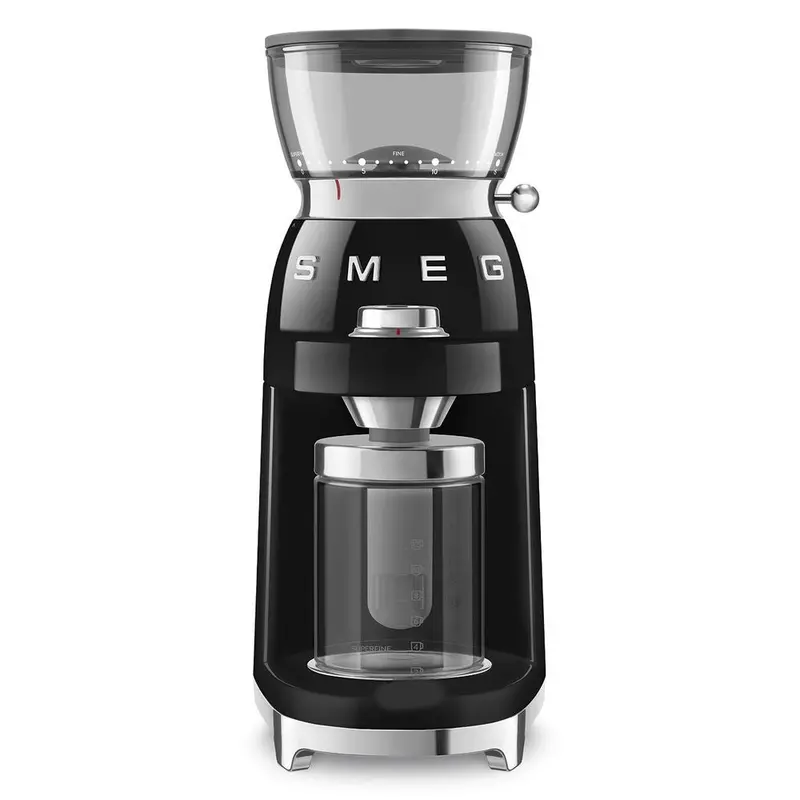 Smeg Cgf03Bleu Coffee Grinder – Tritan Renew Design In Matte Black 1
