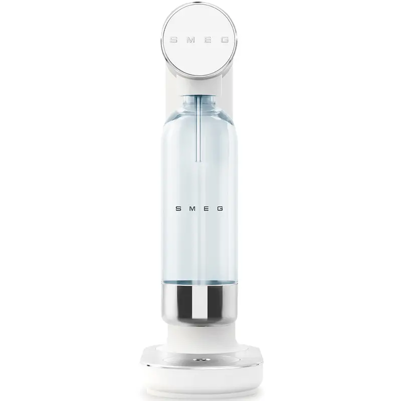 Smeg Skc01Whm Sparkling Water Dispenser — 1L Tritan Renew Bottle In Matte White 1