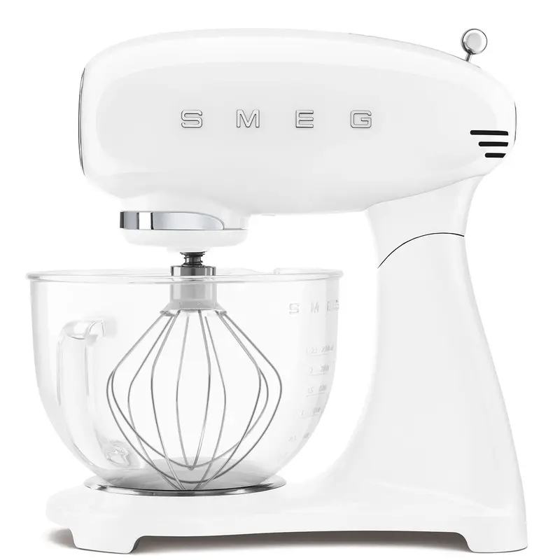 Smeg Smf15Wheu Stand Mixer With 4.8-L Glass Bowl – White 1
