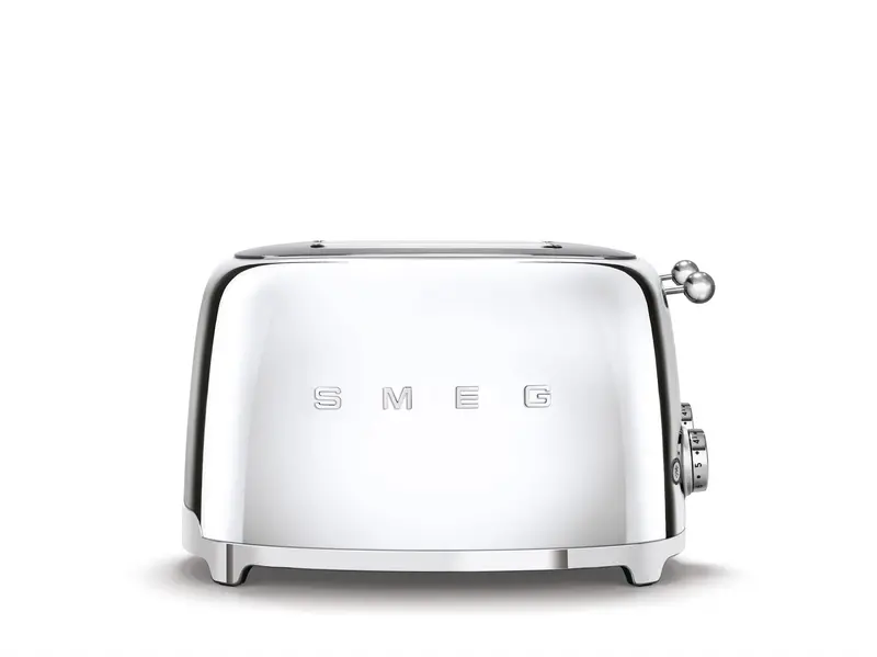 Smeg Tsf03Sseu 4-Slot Toaster With Chrome Accents 1