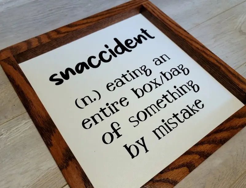 Snaccident Funny Kitchen Sign 1