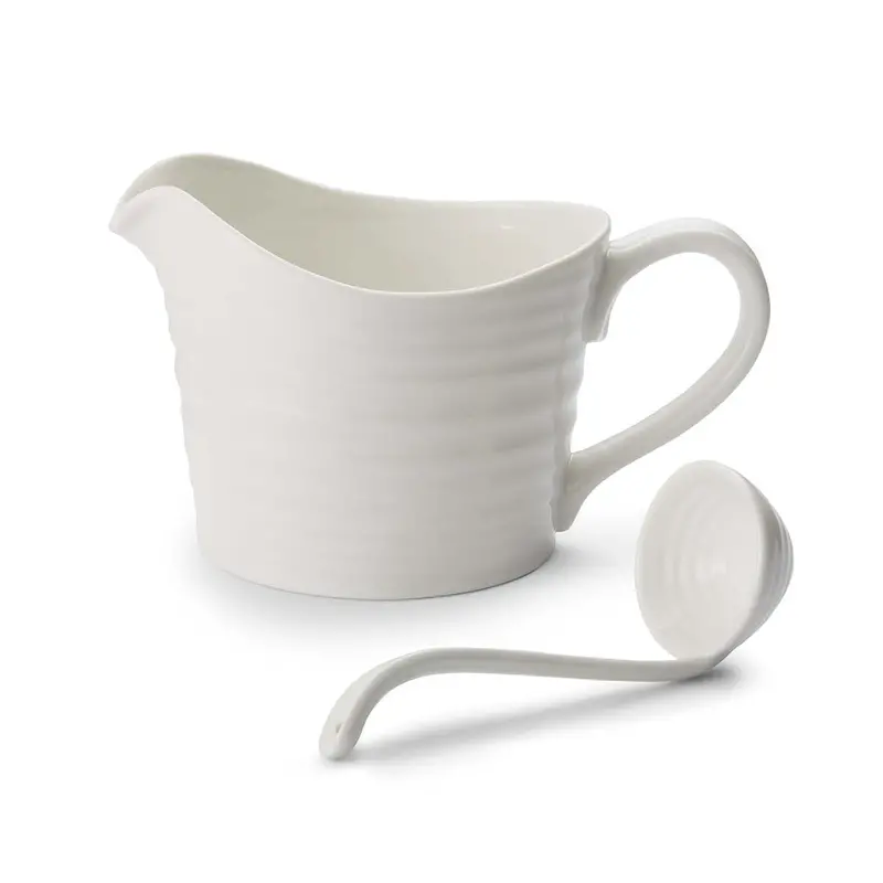 Sophie Conran Ceramic Sauce Jug With Matching Ladle 1