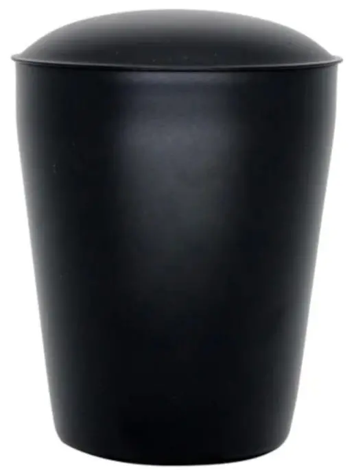 Spa-Style Cotton Dispenser – Black Matte Finish 1