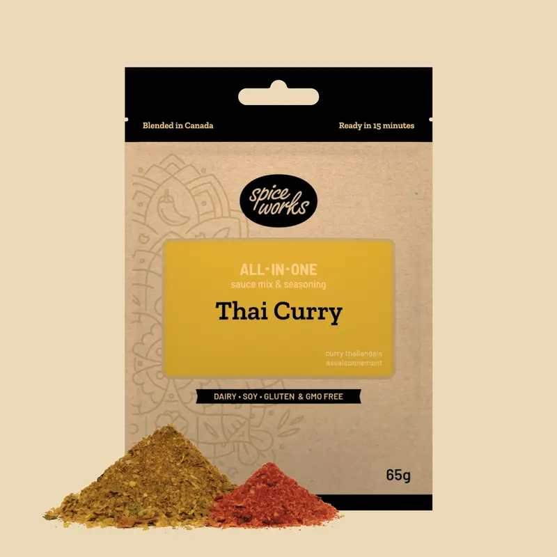 Spiceworks Thai Red Curry Sauce Kit – Convenient Flavor Pack 1