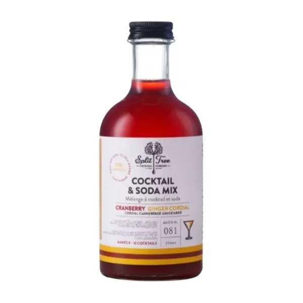Split Tree Cocktail Co. Cranberry-Ginger Mix For Craft Cocktails 1