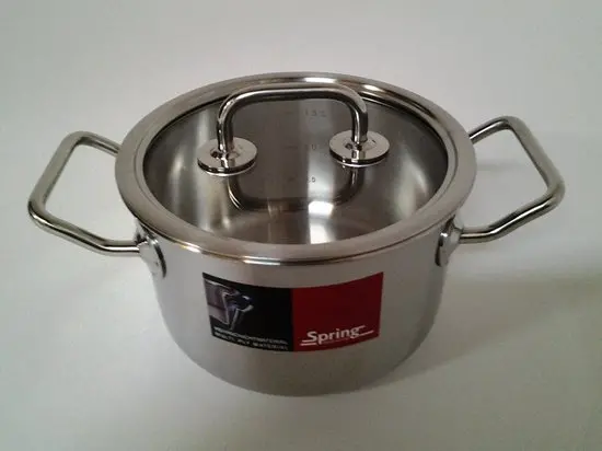 Spring Compact Tall Pot With Glass Lid – 16 Cm 1