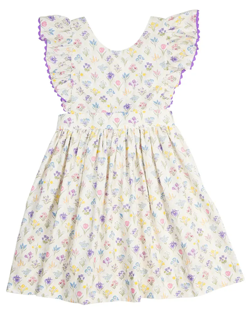 Spring Floral Penny Dress For Girls 1