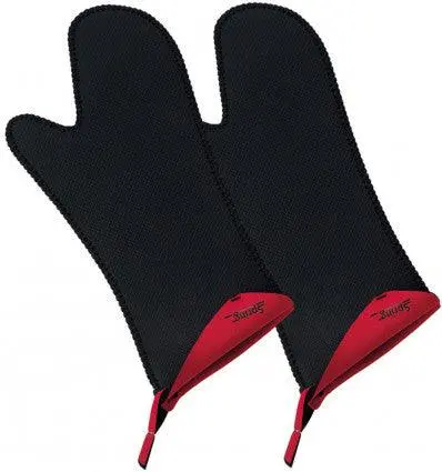 Spring Grips Extra-Long Oven Mitts – Red Pair 1