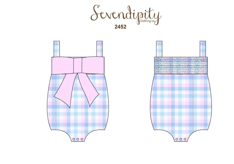Springtime Blues Bow Bubble Dress 1