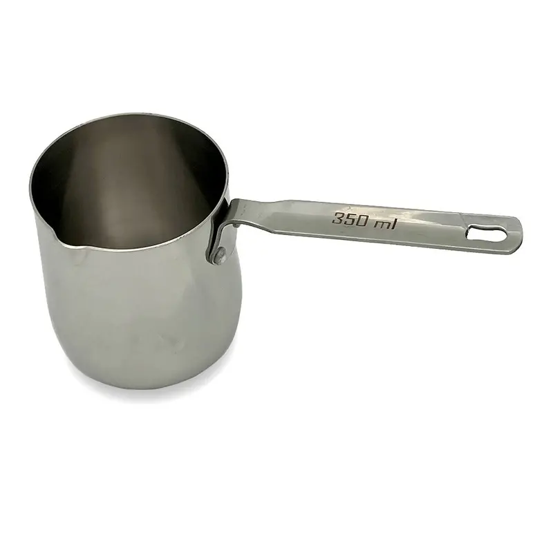 Stainless Steel Turkish Coffee Pot (Cezve) — 12Oz Capacity 1