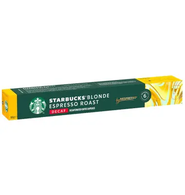 Starbucks Blonde Decaf For Nespresso Machines – 10-Capsule Pack 1
