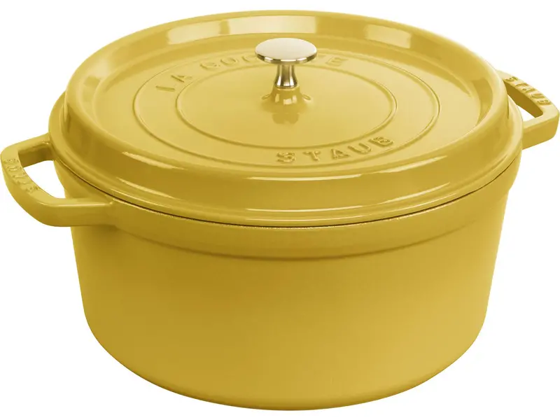 Staub 28 Cm Round Citron-Colored Cocotte (6.7 L) 1