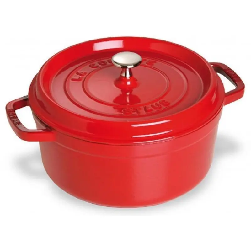 Staub 7-Quart Cherry Red Round Dutch Oven (6.7 L) 1