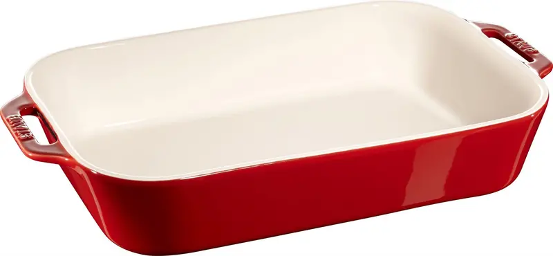 Staub Gratin Dish – 34 × 24 Cm, Cherry Red 1