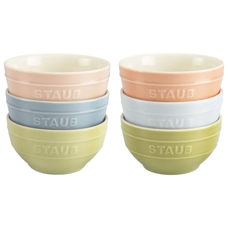 Staub Macaron Ceramic Bowl Set – 6 X 12 Cm Small Bowls 1