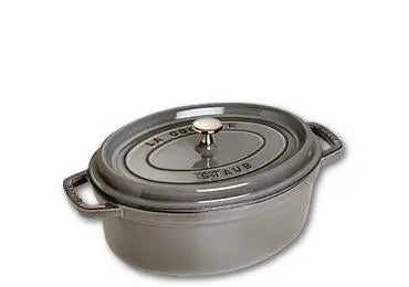 Staub Oval Cocotte – 29 Cm, Graphite Grey Enamel Cast Iron 1