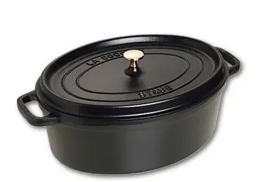 Staub Oval Dutch Oven – 37 Cm, Black 1