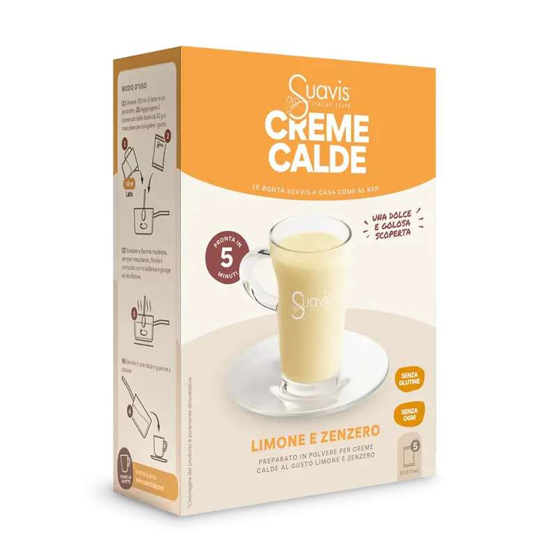 Suavis Warm Creams: Single-Flavor Lemon & Ginger, 160 G (5 × 32 G) 1