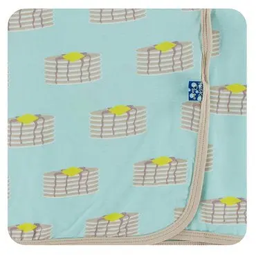 Summer Sky Pancakes Pattern Swaddle 1