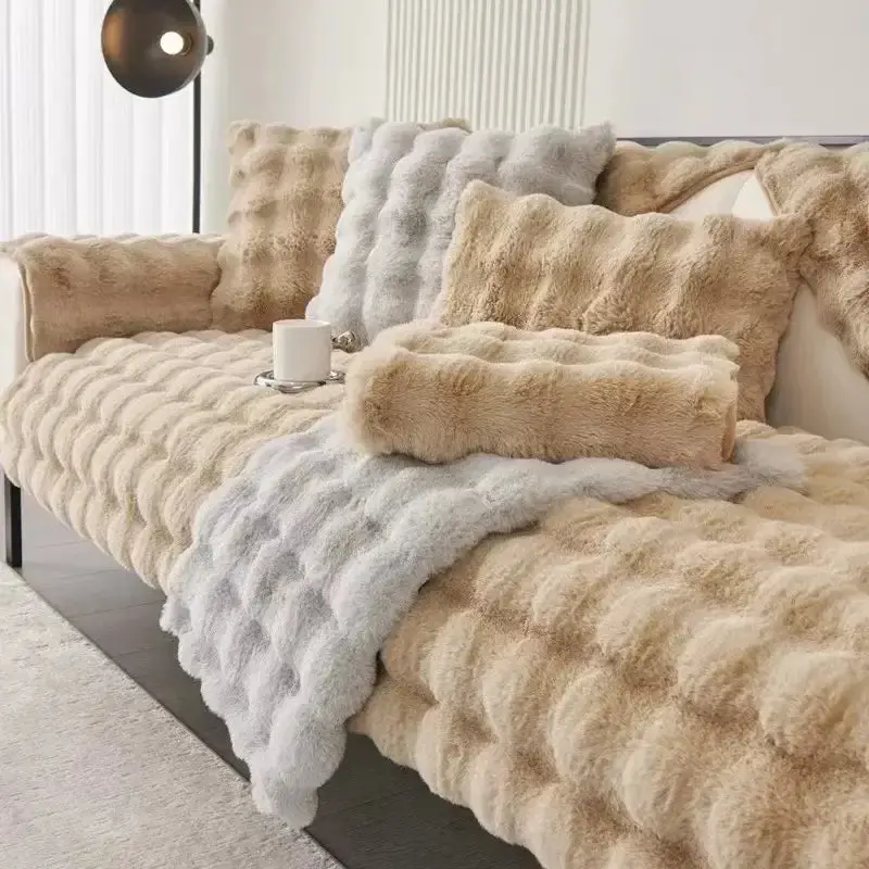 Supersoft Velvet Sofa Cover – Stretch-Fit Slipcover With Luxe Fabric & Non-Slip Backing 1