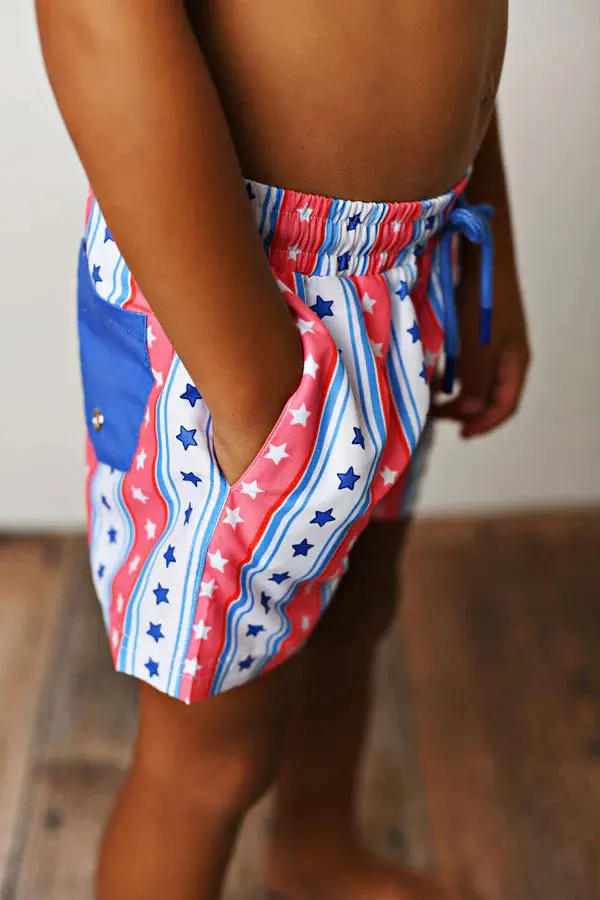 Swoon Americana Boys' Infant Swim Trunks (Upf 50) 1