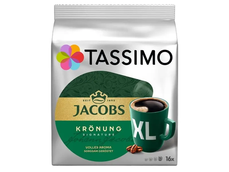 Tassimo Jacobs Kronung Xl Coffee Discs – 16-Capsule Pack 1