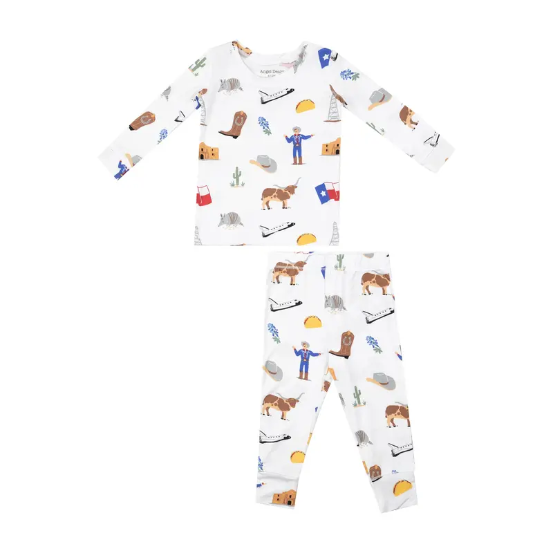 Texas-Themed Long-Sleeve Loungewear Set 1