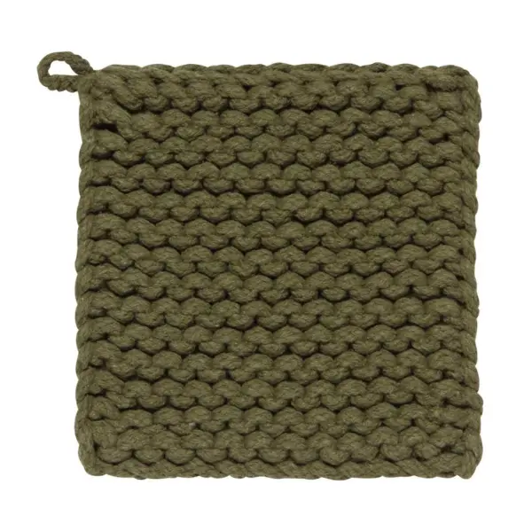 Textured Chunky-Knit Heat-Resistant Potholder 1