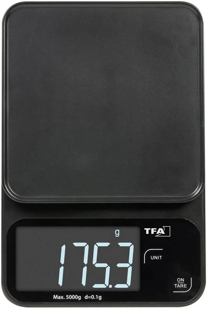 Tfa Cookie Digital Kitchen Scale (Black, 5 Kg Capacity) 1