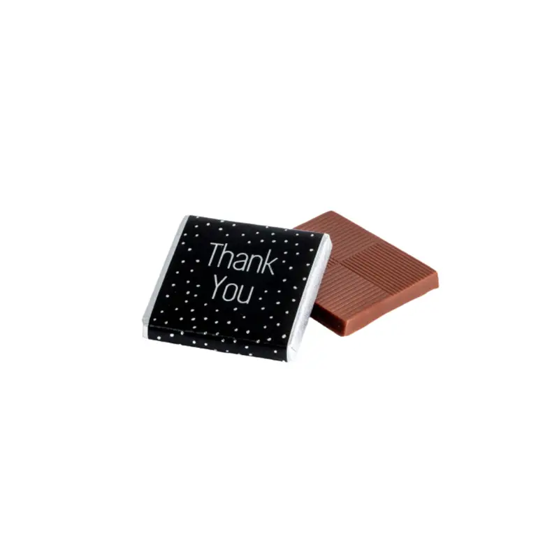 'Thank You' Milk Chocolate Neapolitans – Elegant Foil & Band Packaging 1