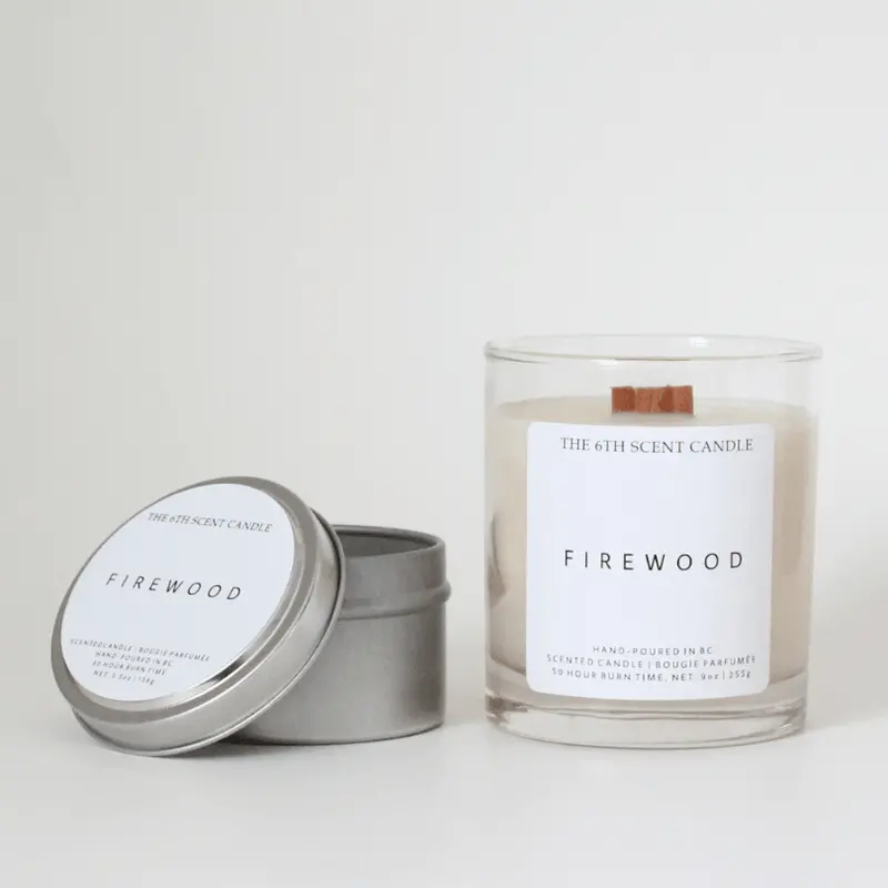The 6Th Scent Soy Candle – Firewood Aroma, Clean Burn 1