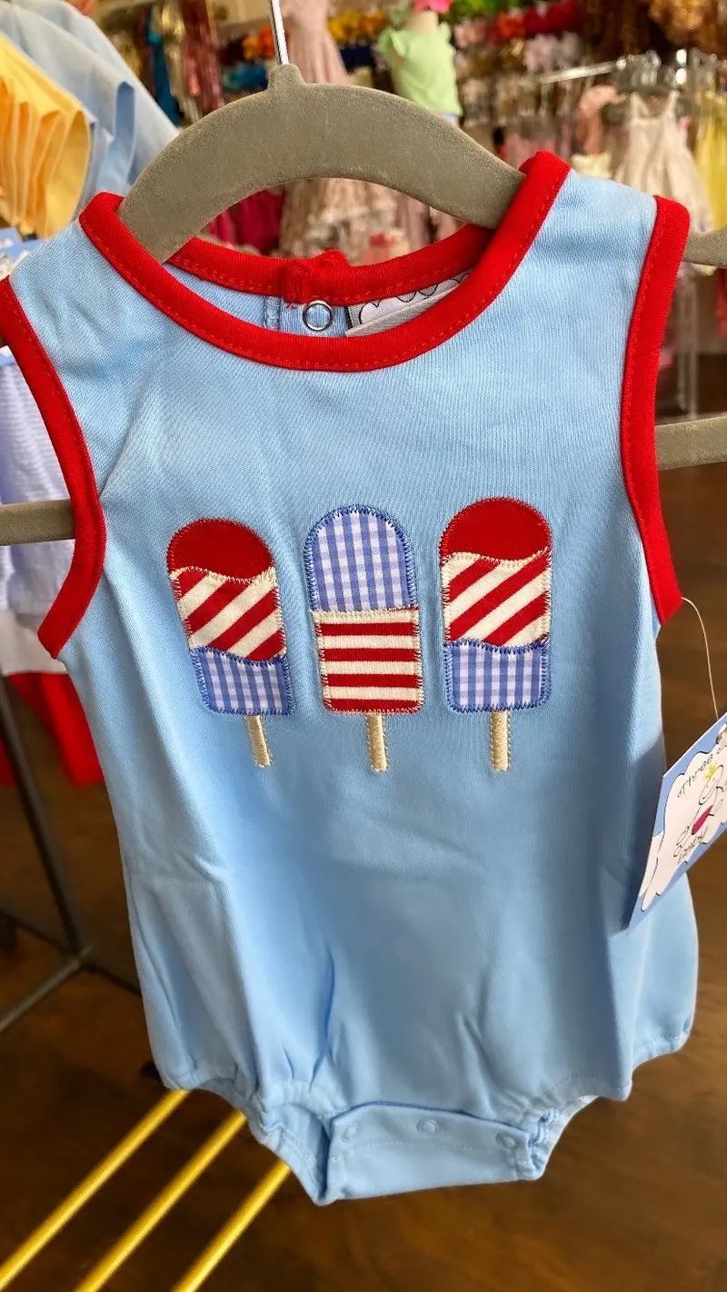 Three Sisters Summer Treats Boys’ Bubble Romper 1
